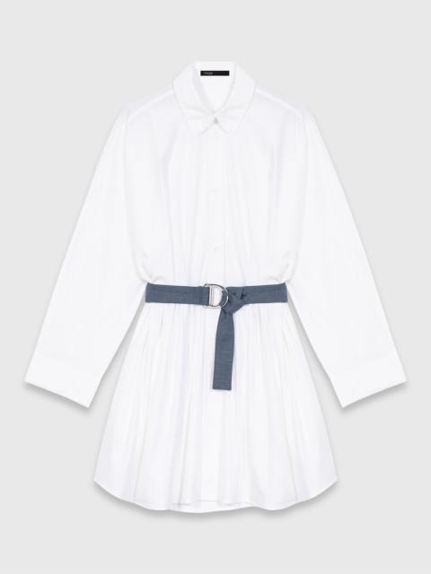 maje Shirt dress with contrast belt