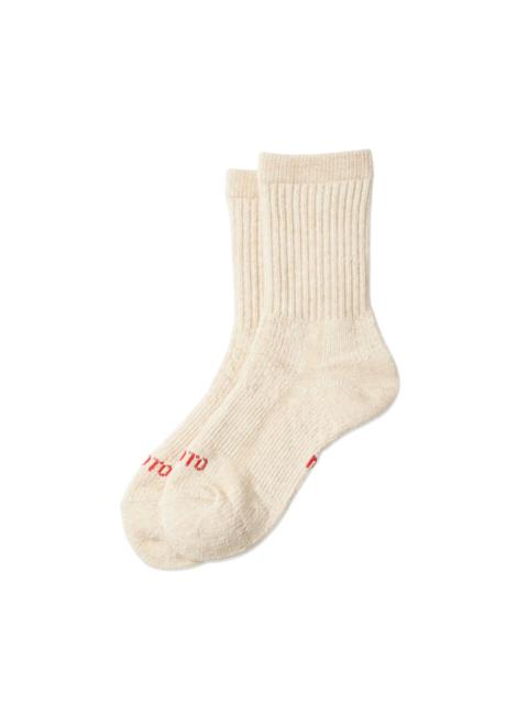 ROTOTO® Double Face Mini Crew Socks Beige