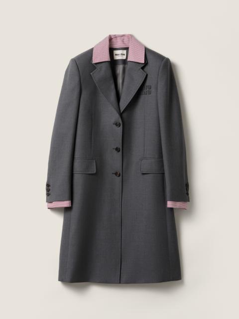 Miu Miu Single-breasted gabardine coat
