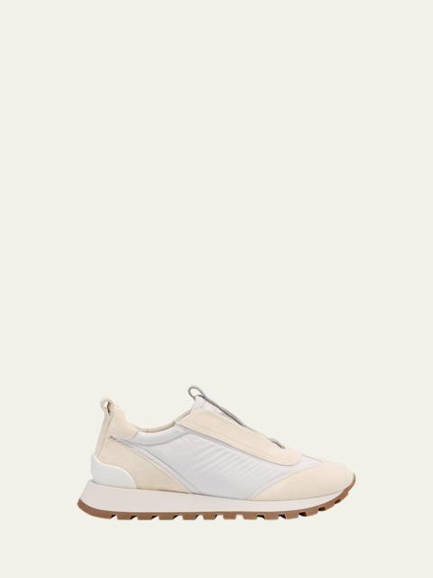 Brunello Cucinelli Monili Laceless Trainer Sneakers