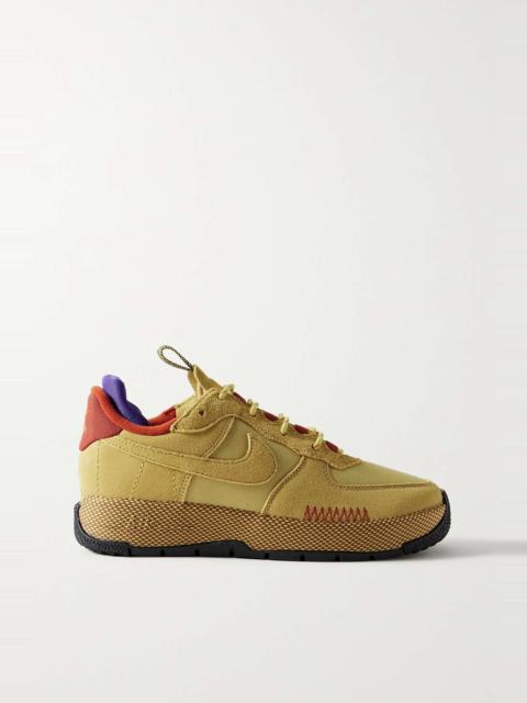 Nike Air Force 1 Wild suede and mesh sneakers