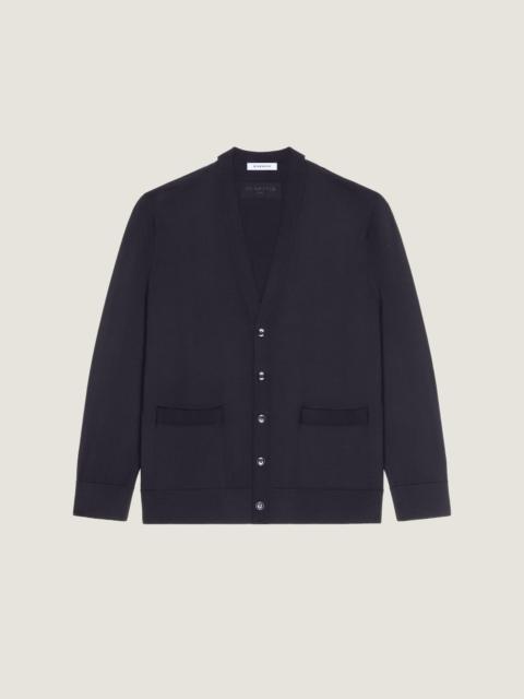 Givenchy CARDIGAN IN WOOL WITH GROS GRAIN DETAILS