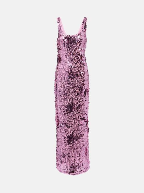 SIMKHAI Bex sequined gown