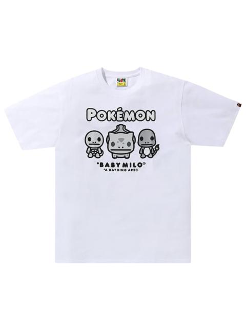 A BATHING APE® BAPE Baby Milo x Pokemon Monotone Starters Tee #3 'White'