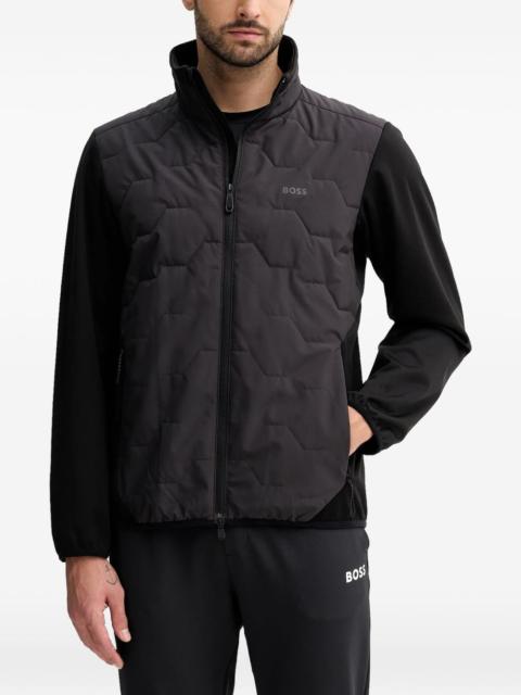 BOSS quilted logo jacket