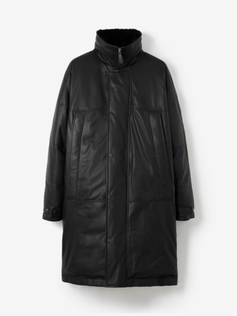 Burberry Leather Down-Filled Oversized Parka