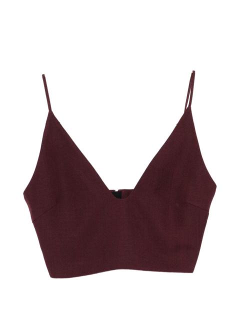 Jil Sander V-neck crop top