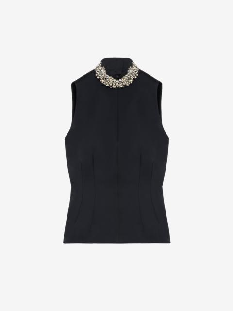 Alexander McQueen Chain Mail Embroidery Top