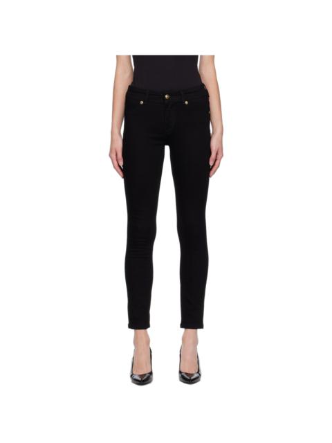 VERSACE JEANS COUTURE Black V-Emblem Jeans
