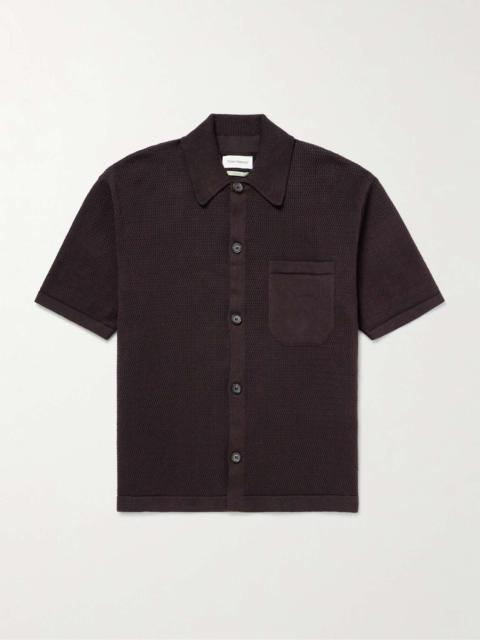 Oliver Spencer Open-Knit Organic Cotton Shirt
