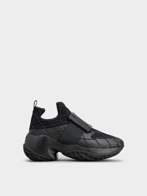 Roger Vivier Viv' Run Technical Lacquered Buckle Sneakers in Technical Fabric