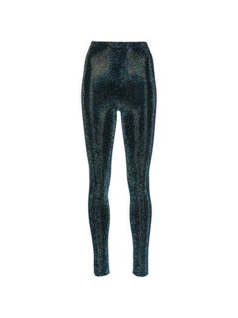 ALEXANDRE VAUTHIER Crystallized high-waisted leggings