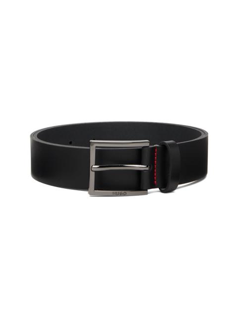 HUGO Black Leather Belt