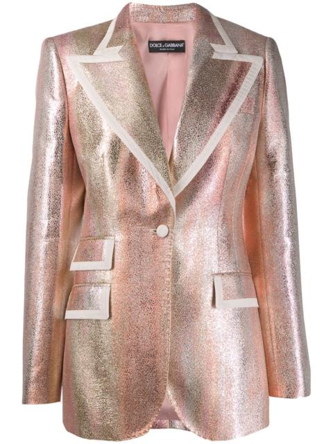 shimmer tailored jacket