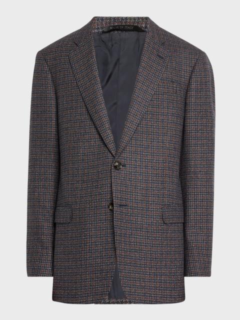 GIORGIO ARMANI Men's Wool-Cashmere Plaid Sport Coat