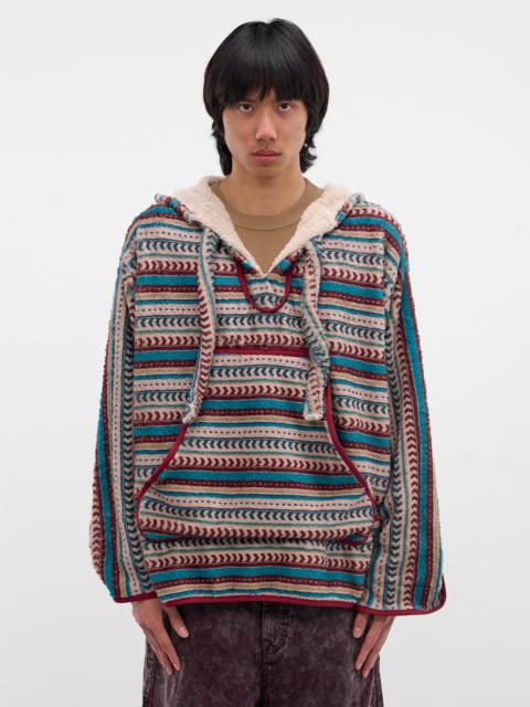 Kapital Fleece Tribal Stripe Hoodie