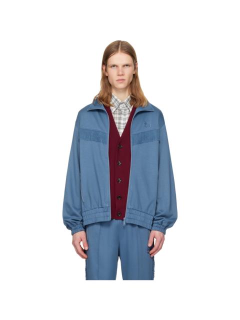 NEEDLES Navy Fringe Track Jacket
