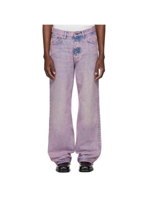 SUNFLOWER Pink Relaxed Boot Jeans
