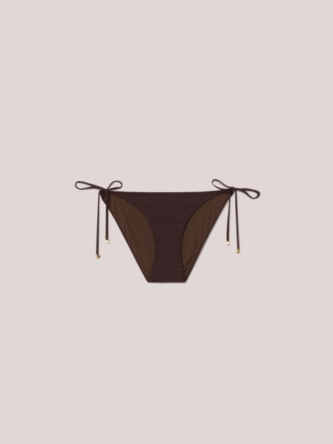 Nanushka JULIE - Matte-stretch bikini briefs - Brown