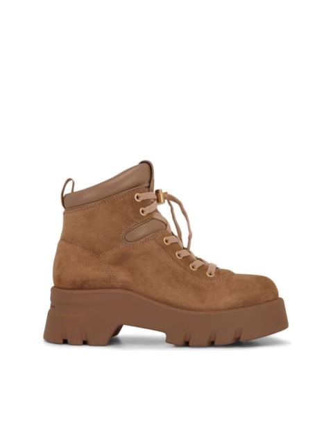 Gianvito Rossi suede hiking boots