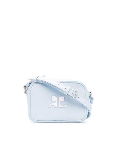 courrèges logo-patch crossbody bag