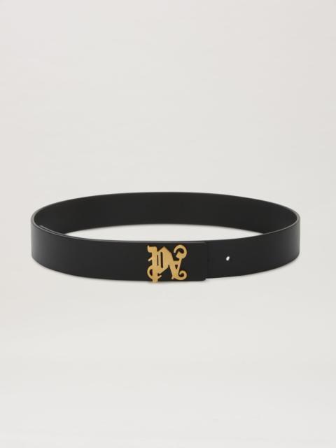 Palm Angels Leather Monogram Belt