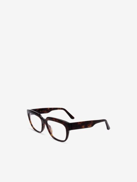 Marni tortoiseshell-effect square-frame glasses