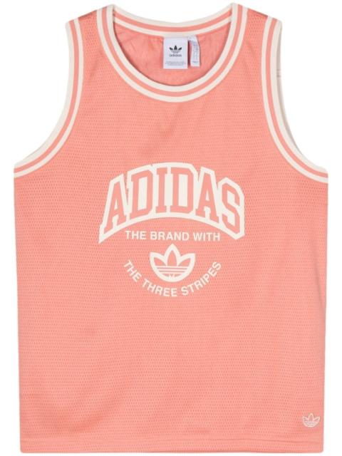 adidas logo-print tank top