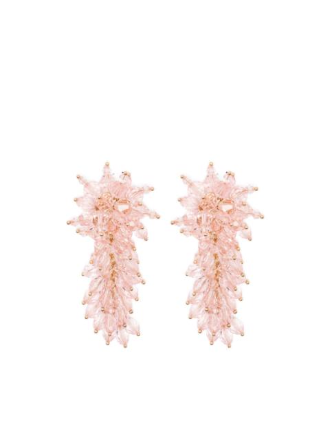 self-portrait beaded drop earrings