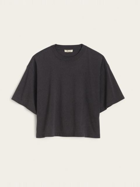 Madewell The Boxy Crop Tee in Allday Jersey