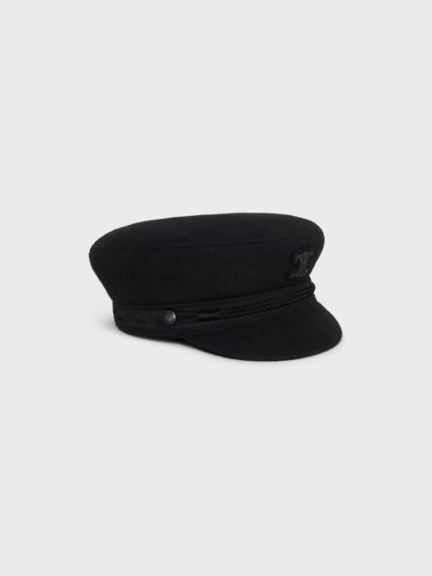 CELINE triomphe sailor cap in wool cloth