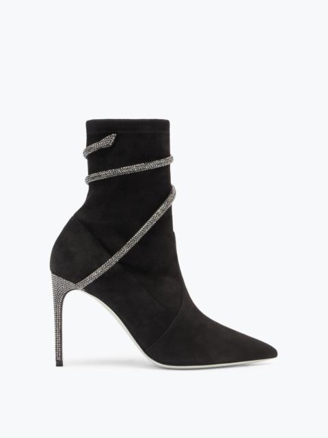 RENE CAOVILLA Cleo Crystals Black Bootie 100