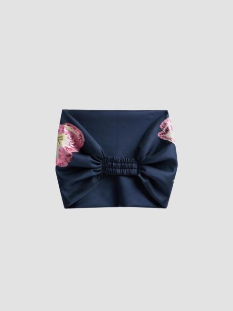 AMSALE Women's Sequined Tulip Cocoon Wrap - Navy
