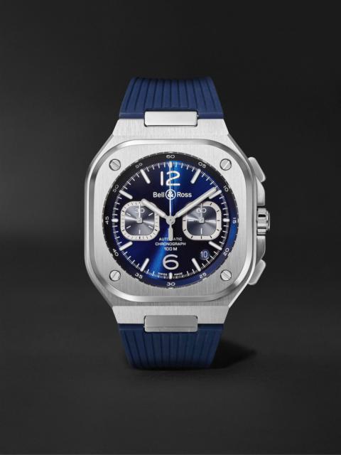 Bell & Ross BR 05 Automatic Chronograph Stainless Steel Watch, Ref. BR05C-BUBU-ST/SRB
