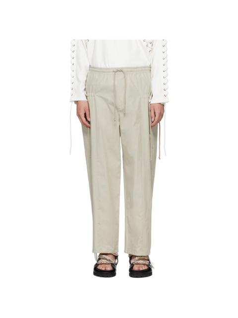 Craig Green Beige Circle Trousers