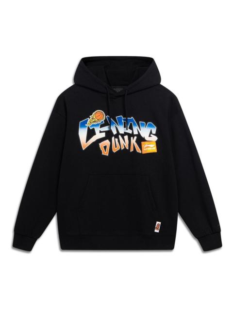 Li-Ning Li-Ning Hoops Cartoon Graphic Hoodie 'Black' AWDT551-4