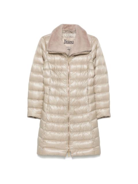 Herno faux-fur collar coat