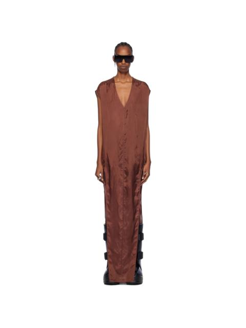 Brown Arrowhead Maxi Dress