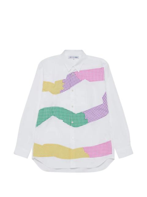 Comme des Garçons SHIRT gingham patchwork shirt