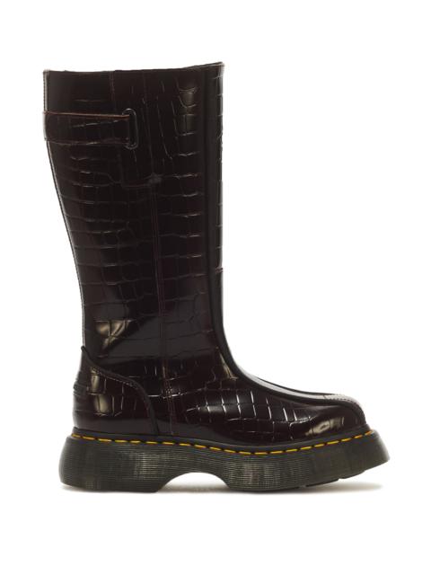 Dr. Martens Buzz Hi Croc Emboss Leather Boots