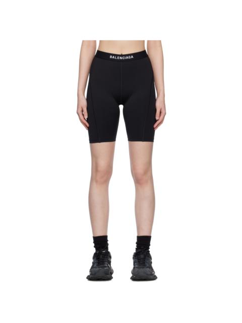 BALENCIAGA Black Athletic Cycling Shorts
