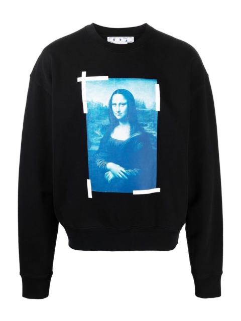 Off-White Monalisa Oversized Sweatshirt Black