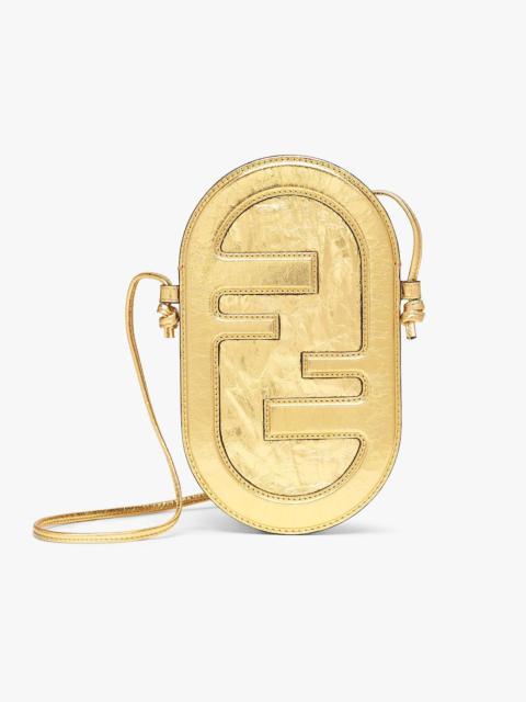 FENDI Gold leather pouch