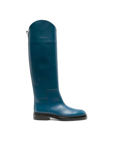 Jil Sander knee-high leather boots