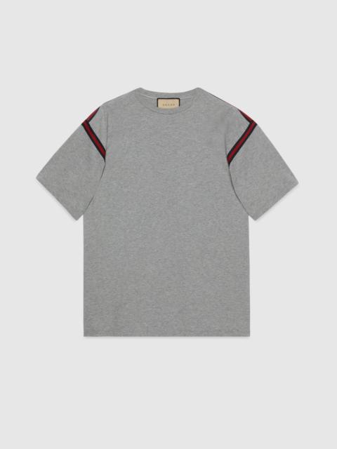 GUCCI Cotton jersey T-shirt with Web