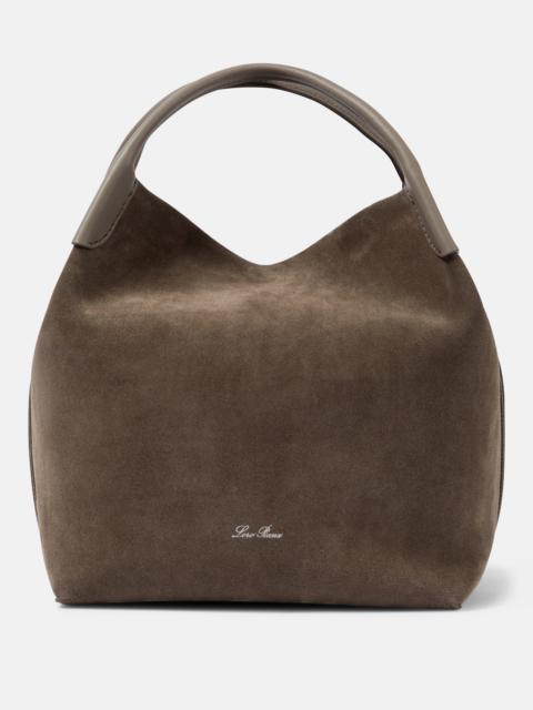 Loro Piana Bale Medium suede tote bag