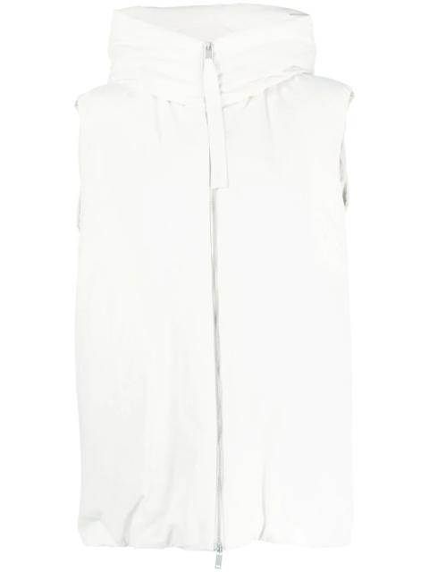 Jil Sander hooded gilet jacket