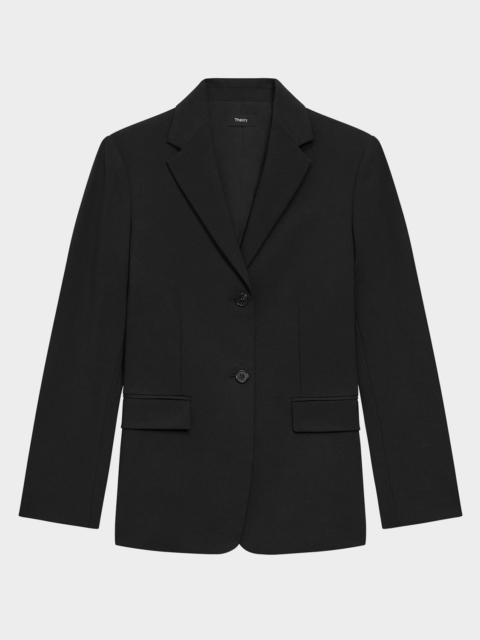 Theory Traceable Wool Slim Single-Breasted Blazer