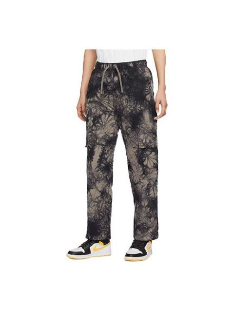 Jordan (WMNS) Air Jordan (Her)itage Tie Dye Lacing Straight Long Pants/Trousers Olive Grey DM5232-040