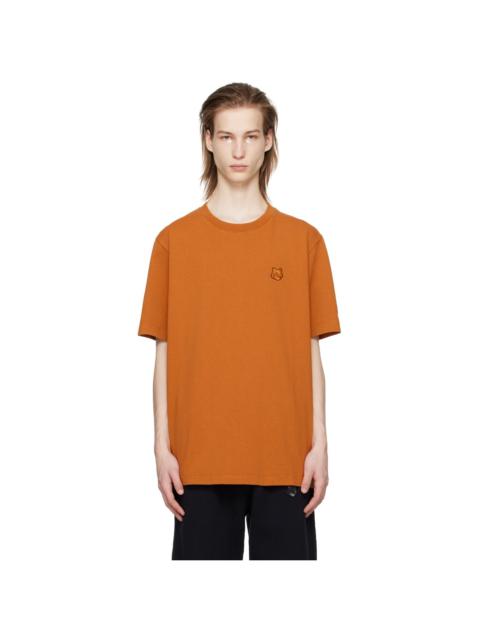 Maison Kitsuné Orange Bold Fox Head T-Shirt
